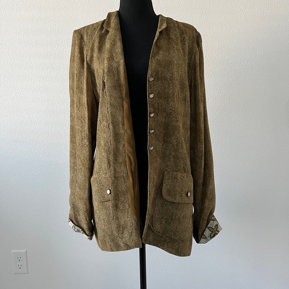 Platinum By Dorothy Schoeler Blazer Jacket Womens 14 Vintage
